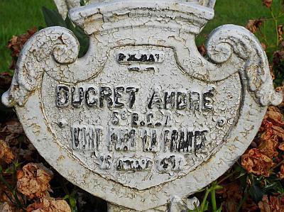 DUCRET Andre Tombe Plaque