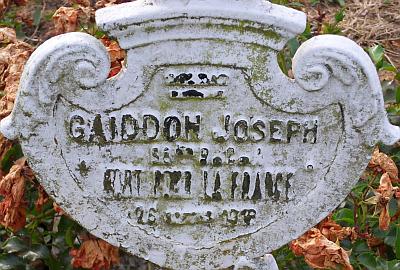 GAIDDON Joseph Tombe Plaque