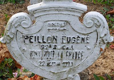 PEILLON Eugene Tombe Plaque